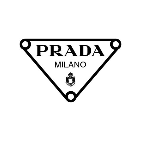 Prada triangle logo women's